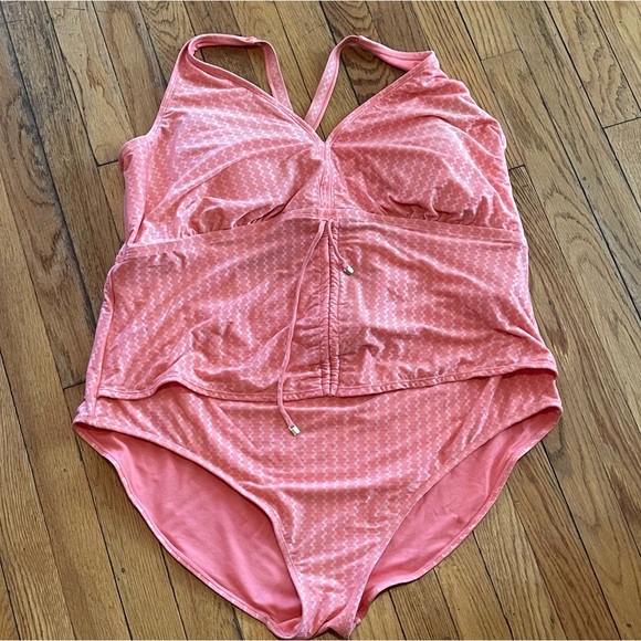 Terra & Sky Other - Terra & Sky One Piece Tummy Control Swim Suit, Size 4X